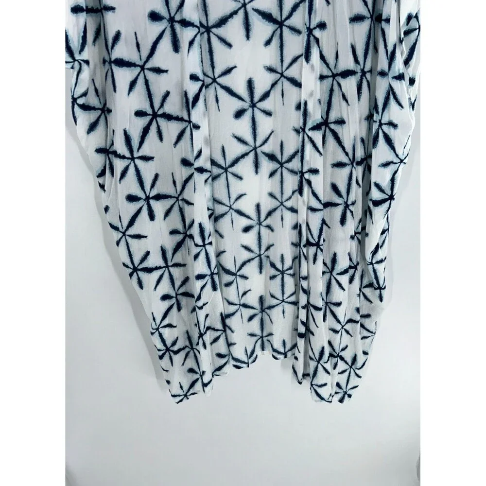 Women's Loft Star Tie Dye Short Sleeve Kimono Longline Size M/L - Picture 3 of 7
